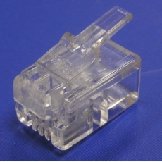 Разъем телефонный штекер RJ11 (TP-4P4C) UTP