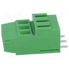 Клеммник DG500H-5.08-03Р-14-00(H) зеленый шаг 5,08 мм DEGSON