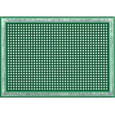 М00 Макетная плата двухсторонняя мет.отв. 115х80мм шаг 2,54мм