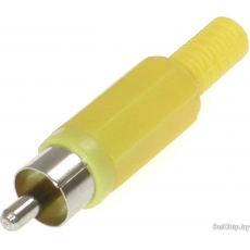 RP-405 Штекер RCA пластик желтый