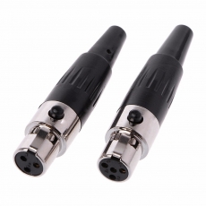 Разъем mini XLR гнездо на кабель 4 контакта