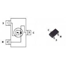 Транзистор IRLML2803/IR/ MOSFET N-канал 30В 1,2А SOT-23