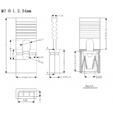 Соединитель Джампер  MJ-0-L 2.54 мм