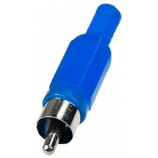 RP-405 Штекер RCA пластик синий