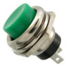 7036.Кнопка PSW-26B замыкание зеленая OF=ON 3А 125В 1.5А  220В