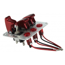 Панель R18-P3A-5R17100L-N (3 тумблера с колпаками)