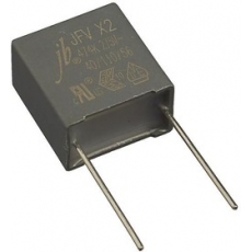  Конденсатор X2-MKP 0,47uF 275V (±10%) P:15mm JFV0A1474K150000B JB