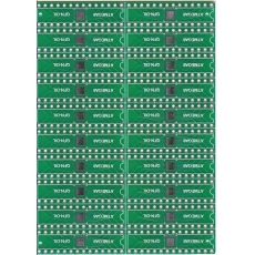 NM4.Плата- переходник PCB для ATMEGA8/48/88/168 QFN-DIP (1линейка на 5 переходников)