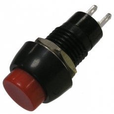 7035.Кнопка PBS-20B-2 off-on  2А 250В c фиксацией малиновая
