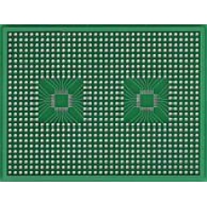 М02 Макетная плата двухсторонняя мет.отв. 100х80мм шаг 2,54  2xQFP-32