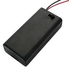 Держатель  Li-ion 2X18650 с крышкой и выключателем