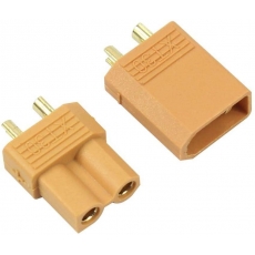 Разъем питания XT-30-F  DC 2-pin шаг 5мм  розетка на кабель 15А 500В