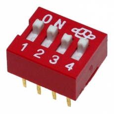DIP переключатель  SWD1-4 шаг 2,54мм