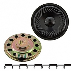 Динамик: DXI50N-C-1 0.5W 50ohm  диам. 50мм