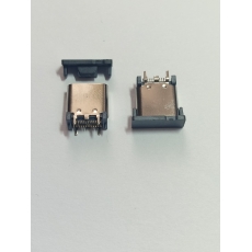 Разъем USB 3.1 TYPE-C-24FS1 розетка на плату вертикальная, контакты smd, крепления dip