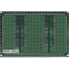Макетная плата двусторонняя мет.отв. SOIC_104x2 120 x 80 мм. шаг 2,54мм