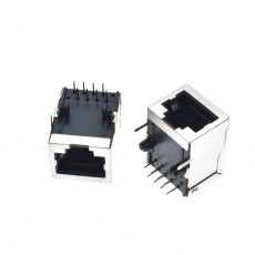 Разъем RJ45 8P8C угловой экранированный THT гнездо 