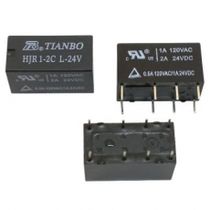 Реле электромагнитное HJR1-2C L-24 24V 1А
