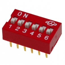 DIP переключатель  SWD1-6 шаг 2,54мм
