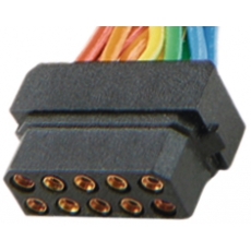 Разъем, прямой, двухрядный Число полюсов 2x8, Harwin M80-8881605