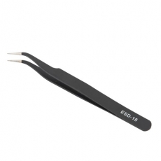 Пинцет прецизионный антистатический не магнитный угловой ESD-15 TWEEZERS 
