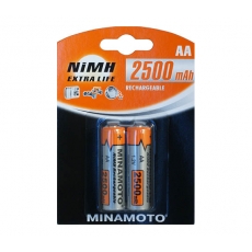 Элемент пит. аккумулятор никель-металлгидридный NiMH MINAMOTO AA 2700mAh