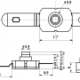 Кнопка PBS101C395 1.5A 250V ON-OFF с фиксацией