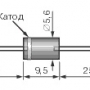 Диод 1N5408 3А 1000В  DO-27 