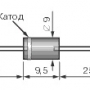 Диод импульсный FR601  6А 50В 500ns R-6