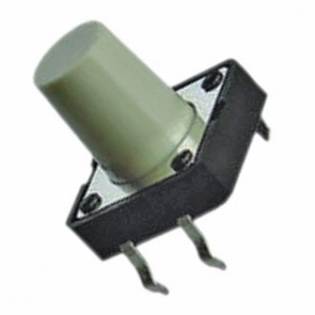 Кнопка тактовая KAN1211-1201B 12x12x12 mm белая