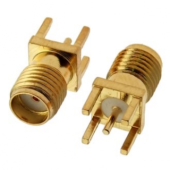 Разъем SMA-J GOLD гнездо на плату