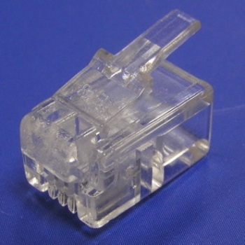 Разъем телефонный штекер RJ11 (TP-4P4C) UTP
