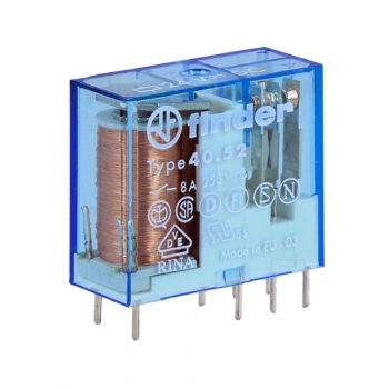 Реле электромагнитное  40.52.8.024.0000 24VDC 8A/250VAC Finder