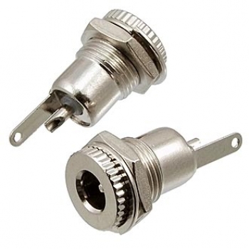 Гнездо питания на корпус TC 5.5x2.5mm metal  М10 24В 2А 