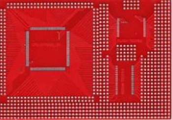DEV208 Макетная плата двухсторонняя мет.отв. 90х130мм шаг 2,54мм красная