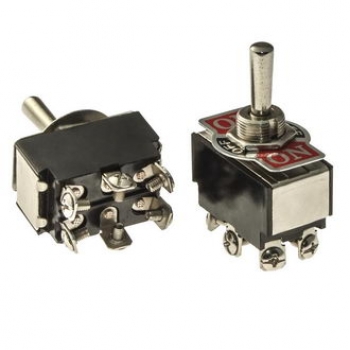 Тумблер  KN3С-223 on-off-on 15A 250VAC без фиксации 