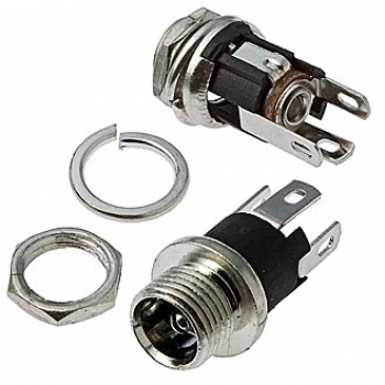 Гнездо питания DC-025 2,0mm металл