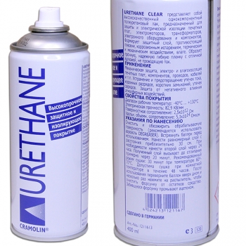 Аэрозоль URETHANE 400ml лак полиуретановый Cramolin 