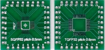 NM5.Плата- переходник PCB на корпус QFP-32