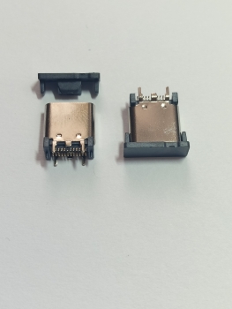 Разъем USB 3.1 TYPE-C-24FS1 розетка на плату вертикальная, контакты smd, крепления dip