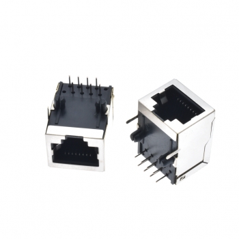 Разъем RJ45 8P8C угловой экранированный THT гнездо 