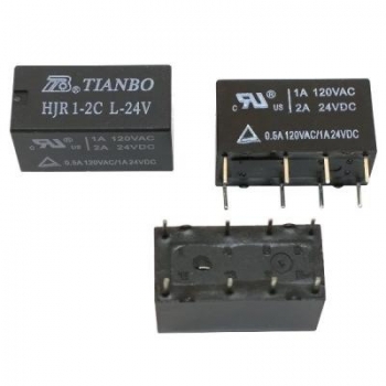 Реле электромагнитное HJR1-2C L-24 24V 1А