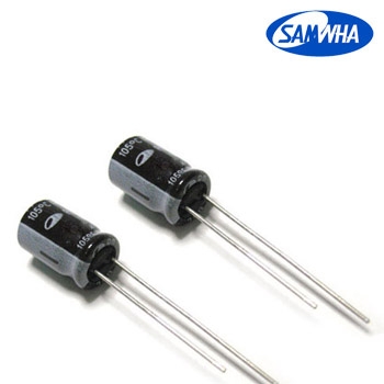 Конденсатор ЕСАР - 1uF - 350v RD 105C 6.3x11  SAMWHA
