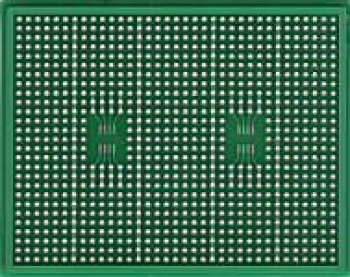 М04 Макетная плата двухсторонняя мет.отв. 100х80мм шаг 2,54мм два корпуса SOIC8