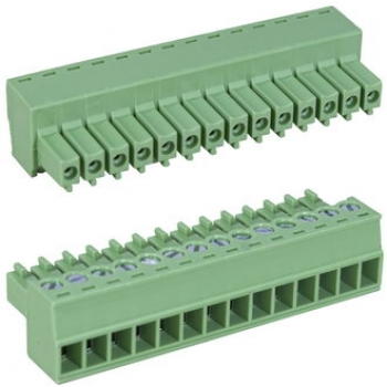 Клеммник 15EDGK-3.5-14P-14-00A(H) зелёный 3,50 мм DEGSON