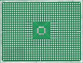 М01 Макетная плата двухсторонняя мет.отв. 100х80мм шаг 2,54 QFP-32