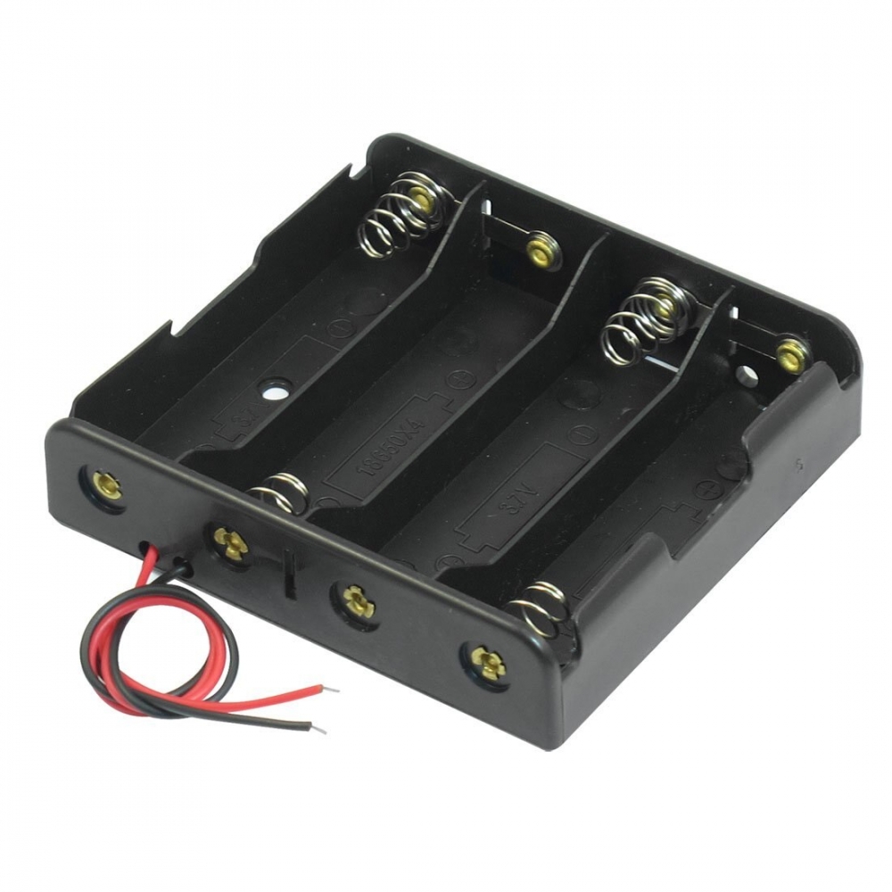 Держатель  аккумулятора Li-ion 4X18650 открытый