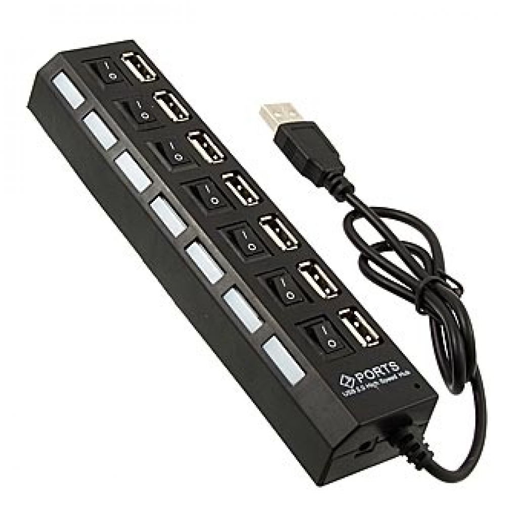  Высокоскоростной 7-PORT USB2.0 HUB