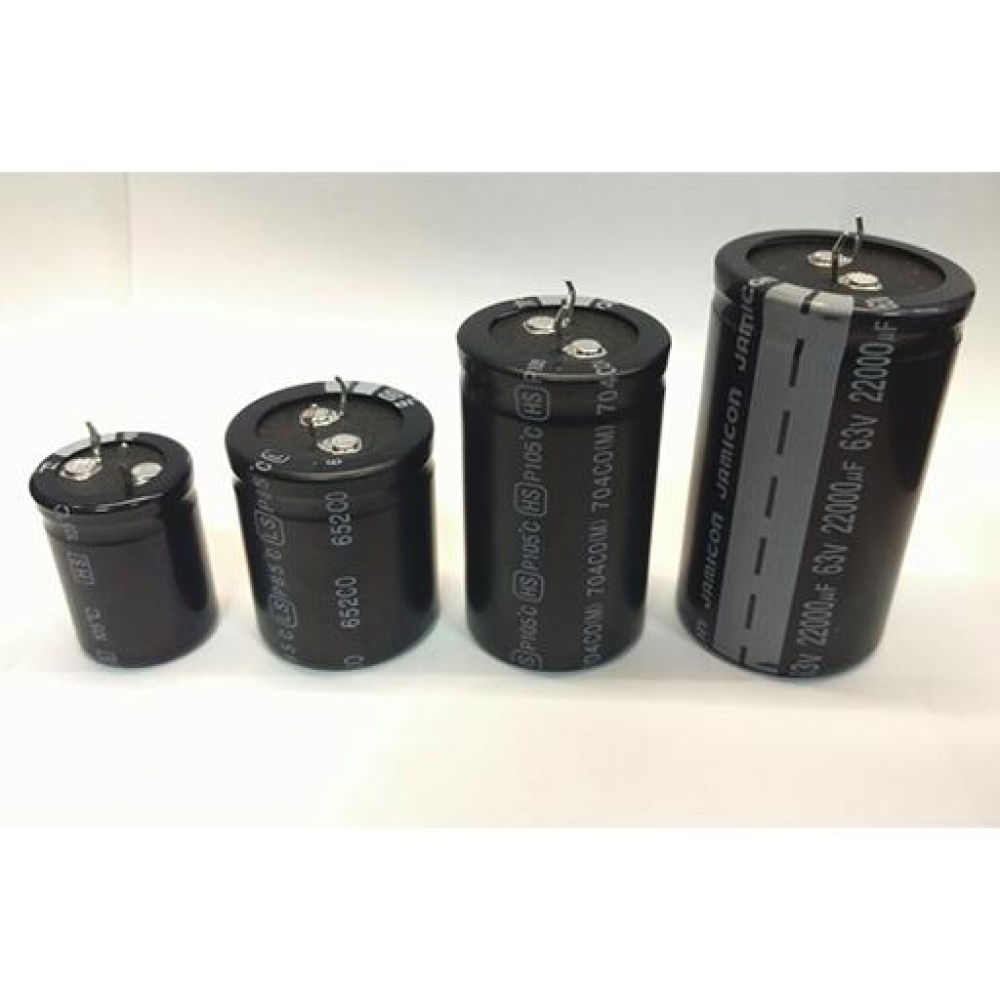 Конденсатор ECAP-150uF-450V 105С HS 22х45 JAMICON жесткие выводы