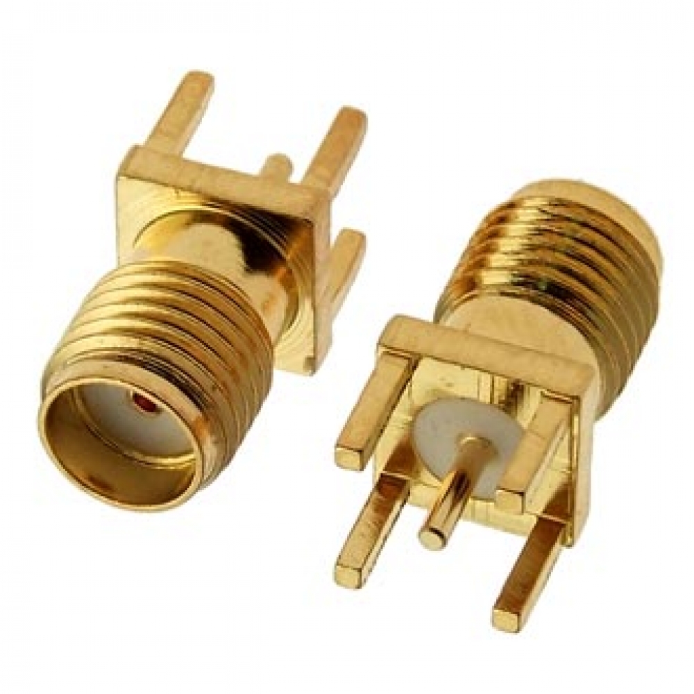 Разъем SMA-J GOLD гнездо на плату